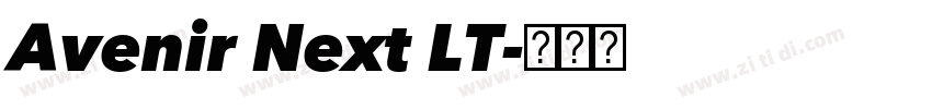 Avenir Next LT字体转换